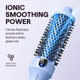 wavytalk heated bristles detail demonstrating easy wrapping and styling