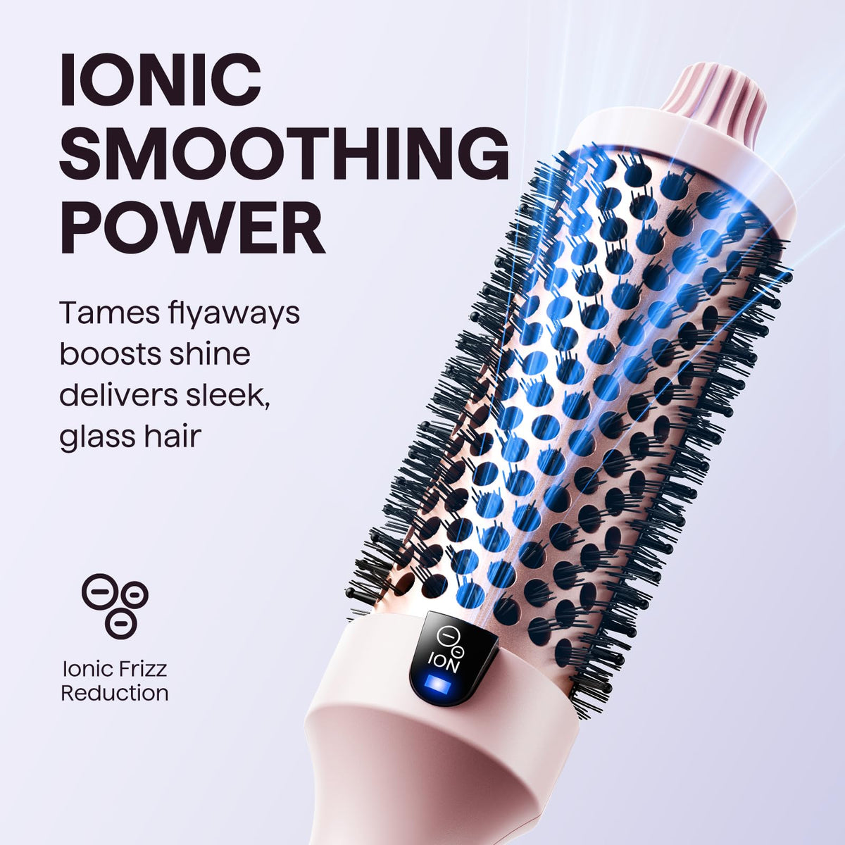 wavytalk heated bristles detail demonstrating secure grip and easy wrapping