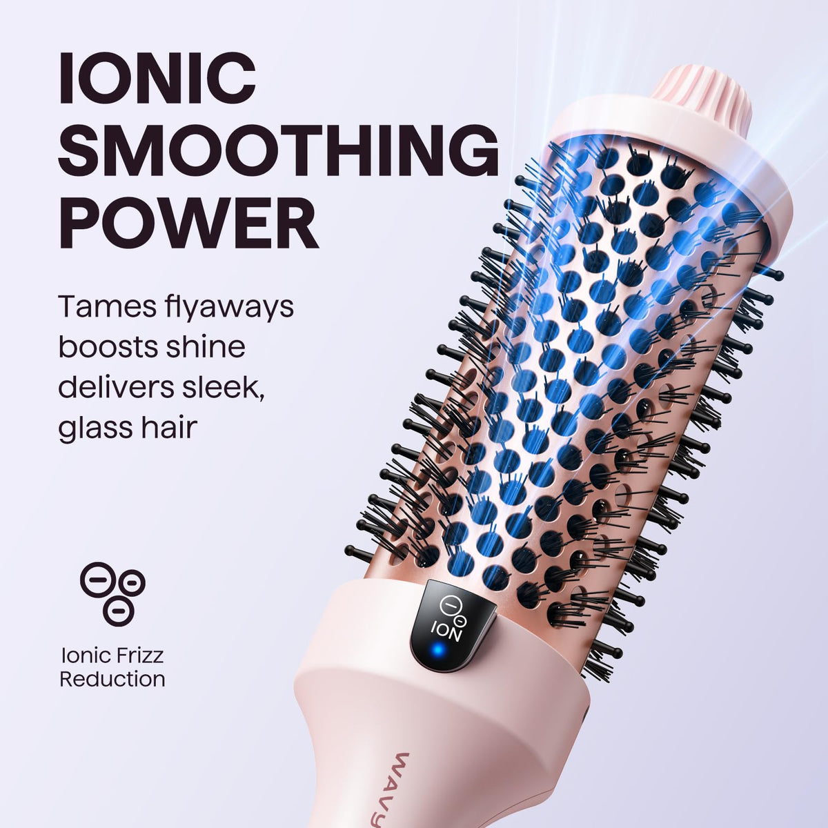 wavytalk heated bristles detail demonstrating gentle tension and snag-free glide for smooth results