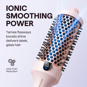 wavytalk heated bristles detail demonstrating gentle tension and snag-free glide for smooth results