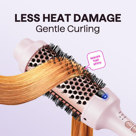 wavytalk brush in use creating smooth blowout and saving styling time