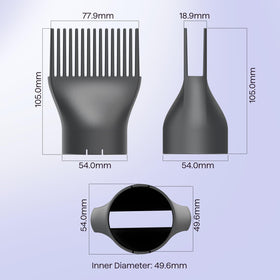 wavytalk close-up of comb teeth and polymer surface highlighting heat-resistant durability