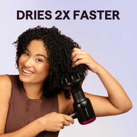 wavytalk comb attachment in use smoothing thick hair efficiently