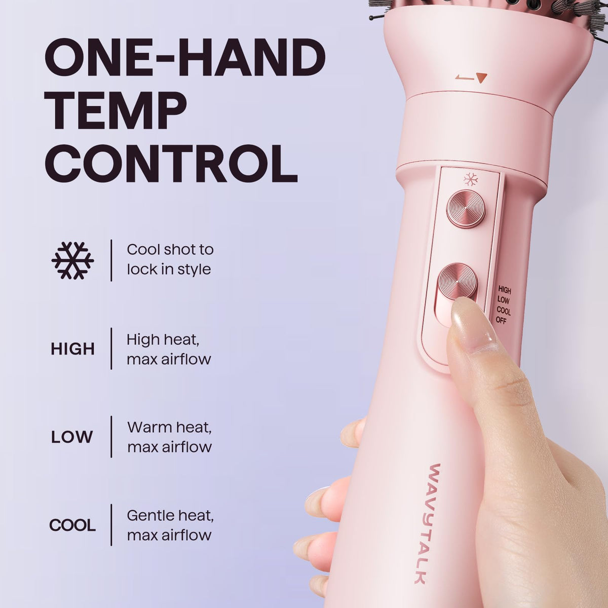 wavytalk concentrator nozzle attached targeting a section for precise straightening control