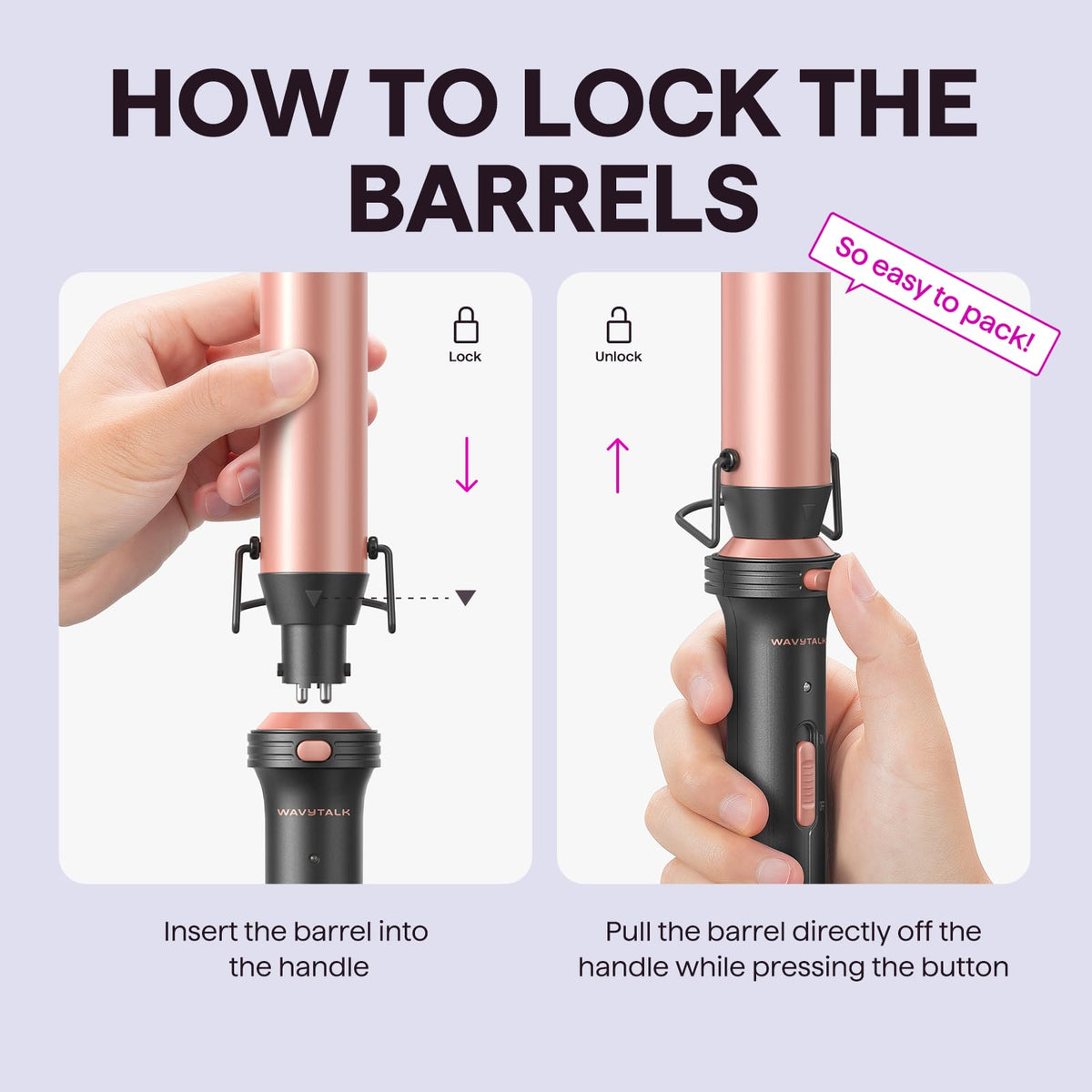 wavytalk 0.5 inch barrel styling tight curls for long-lasting definition