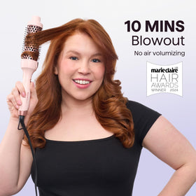 wavytalk final blowout on model showcasing shinier, smoother salon-style finish