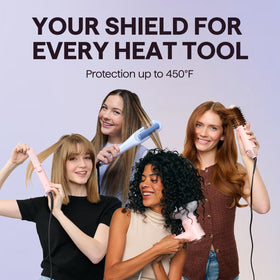 wavytalk used before flat iron to reduce heat damage and add shine benefit