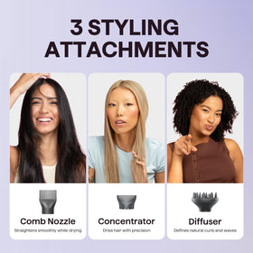 wavytalk concentrator nozzle used for precise blowouts and smoother finish benefit