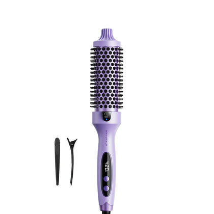 wavytalk front packaging showing purple heated brush and benefits