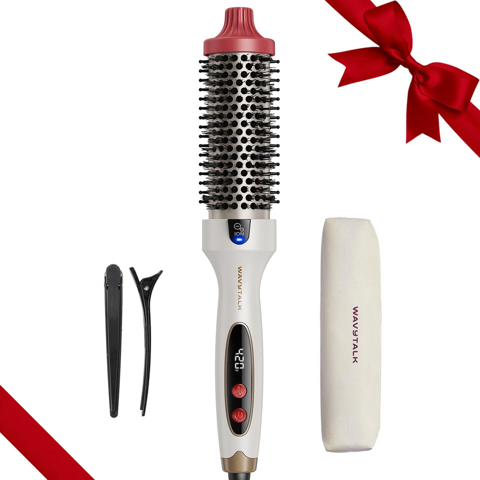 wavytalk front view packaging showing brush and accessories for easy setup