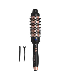 wavytalk front view of thermal brush showing sleek design and easy styling