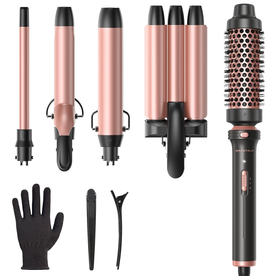 wavytalk front view wand set showing full kit and benefits of versatility