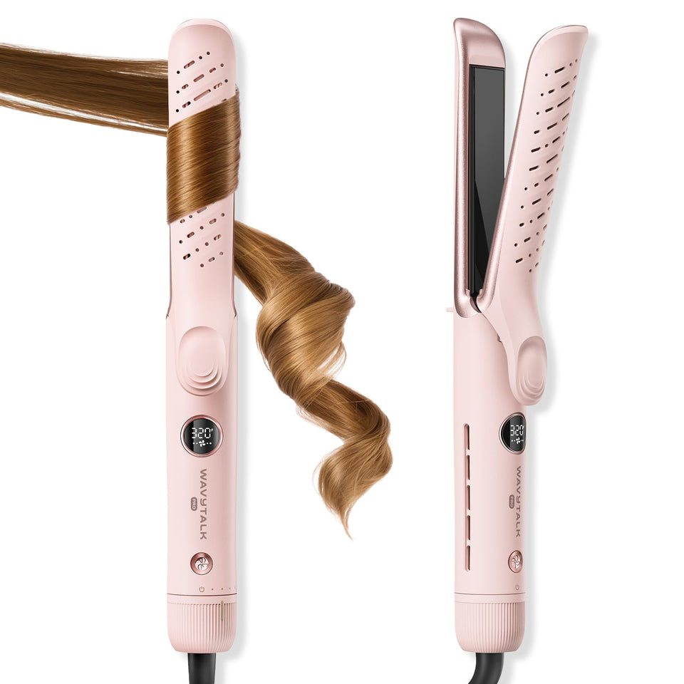 wavytalk front view showing sleek 2-in-1 design and quick styling benefit