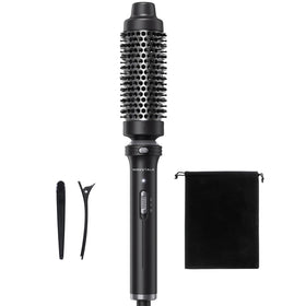 wavytalk front view showing sleek black finish and ergonomic handle for comfortable styling