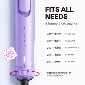 wavytalk model with beach waves showing long-lasting curl shape