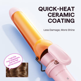 wavytalk in use heated brush adding volume and smoothing hair for a polished look