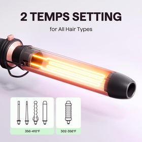 wavytalk being used on medium hair creating defined curls quickly