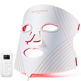 wavytalk mask front view showing full-face coverage and even LED placement for consistent results