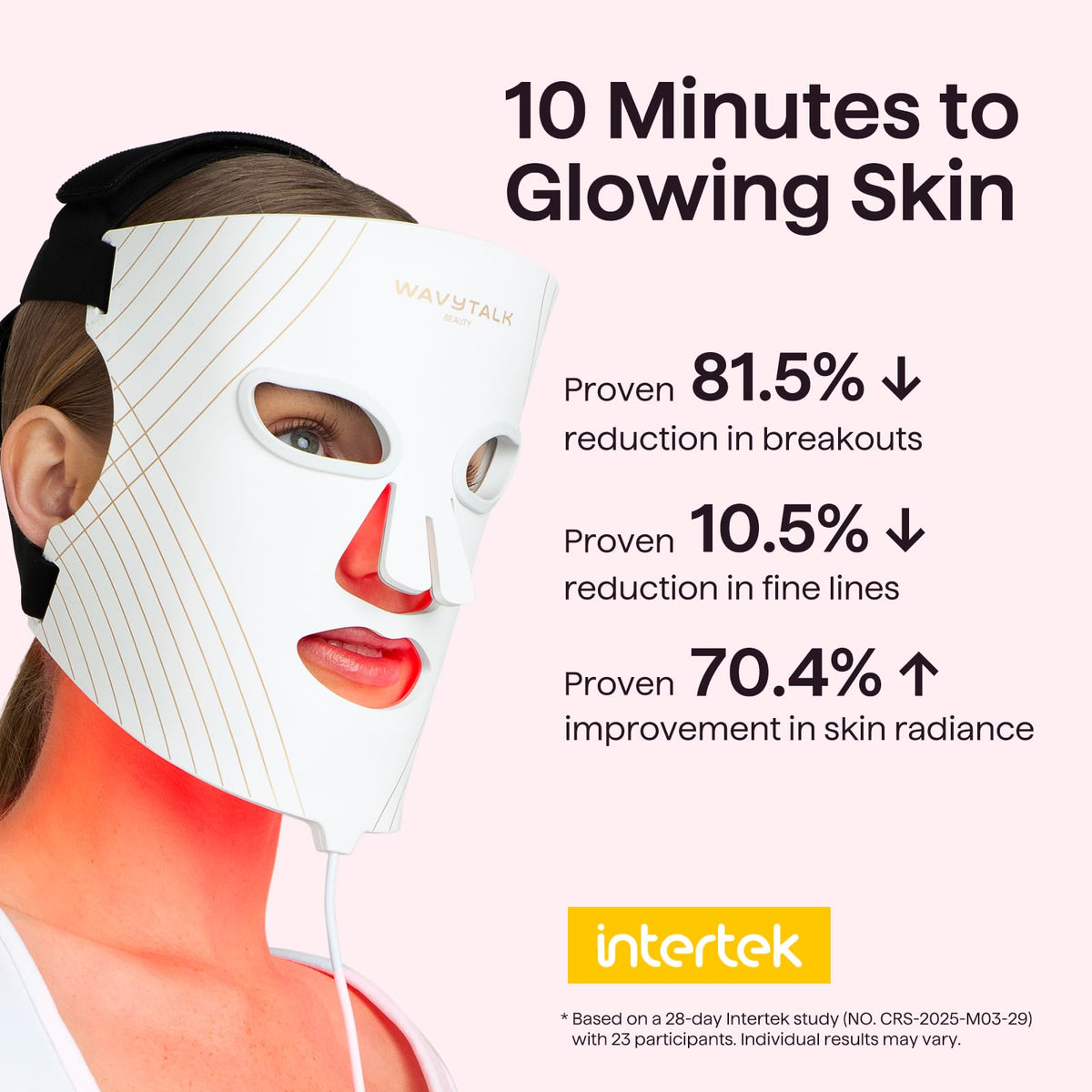 wavytalk mask side profile highlighting adjustable strap and snug fit for comfortable wear