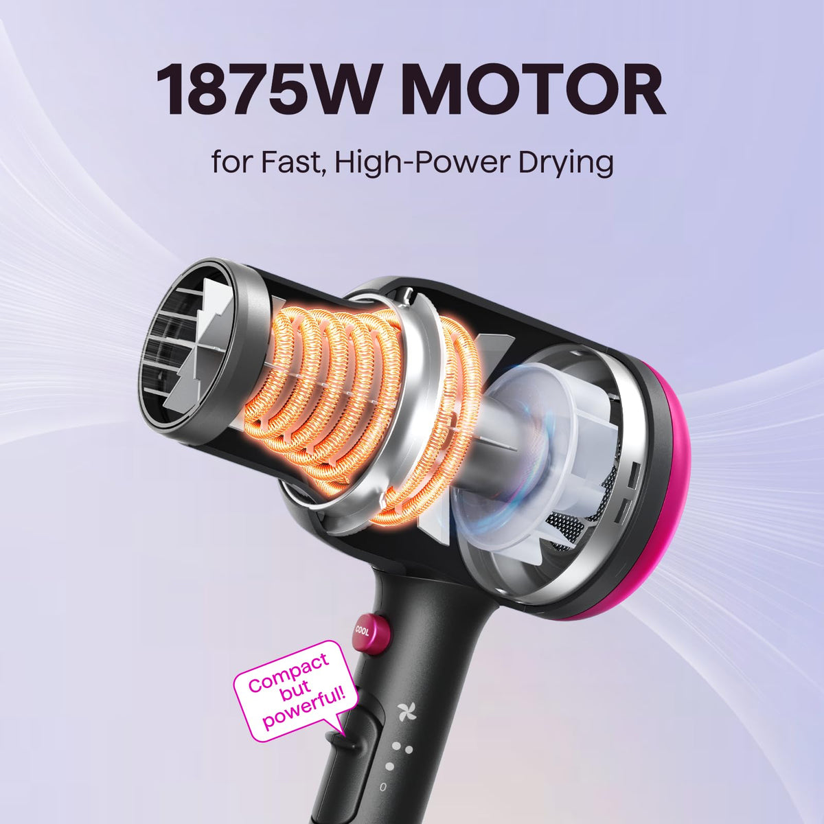 wavytalk concentrator nozzle delivering precise airflow for styling control