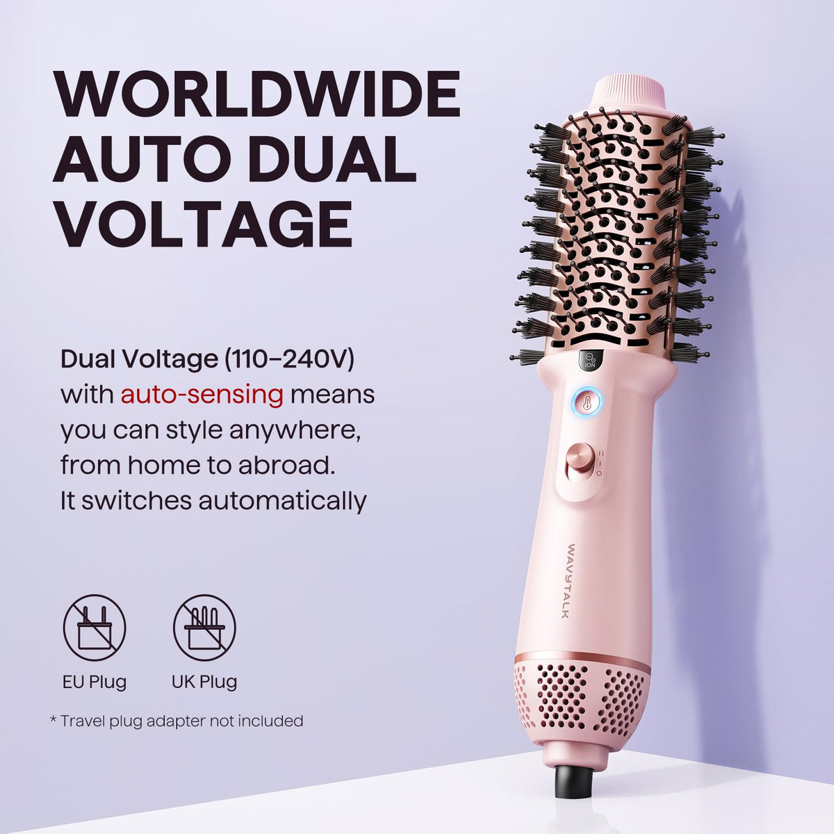 wavytalk close-up of 2-inch oval barrel highlighting root lift benefits