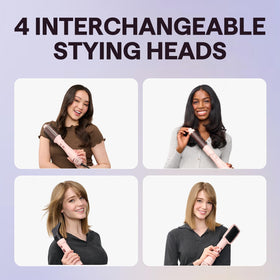 wavytalk round blowout brush styling hair mid-dry for salon-like volume and soft curls