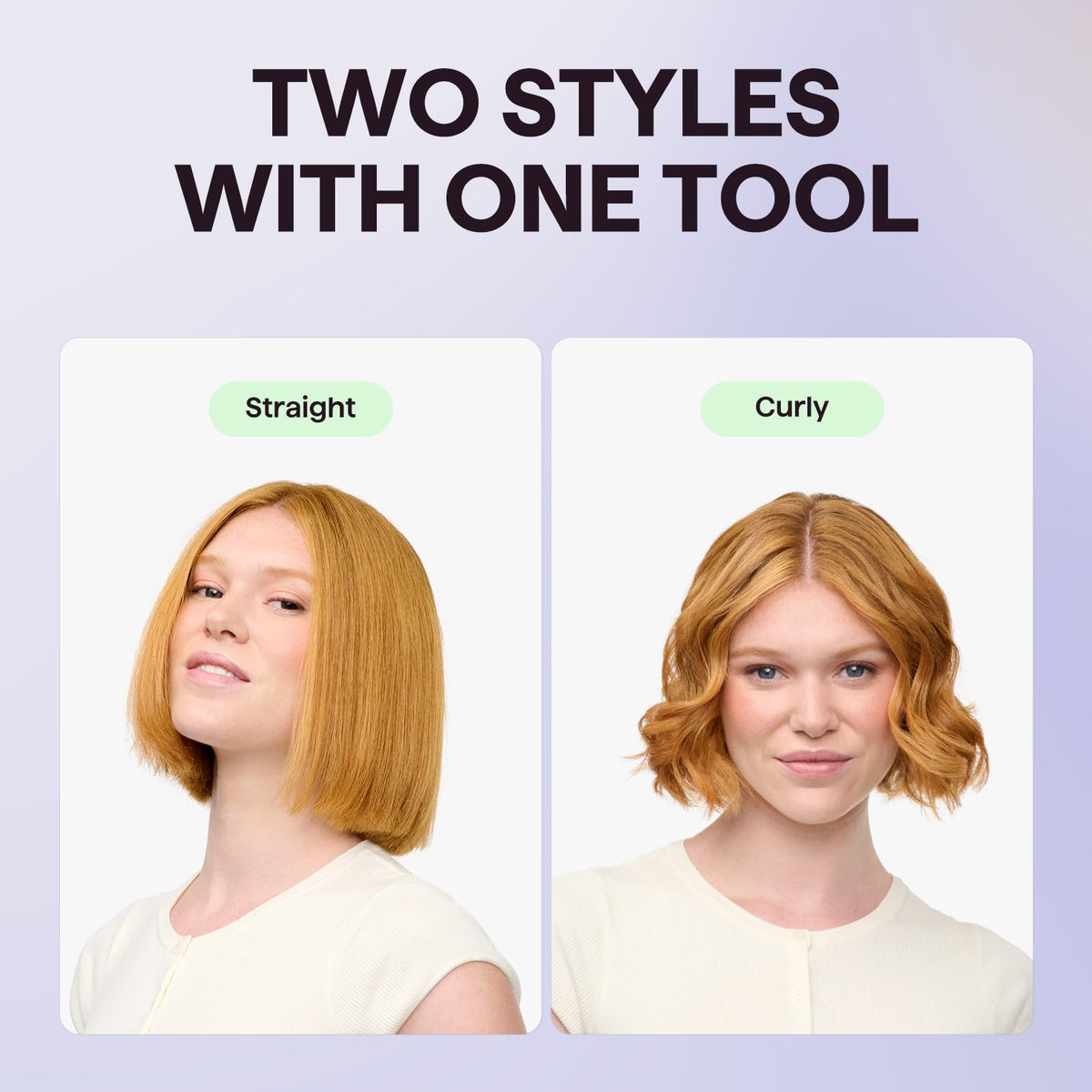 wavytalk creating small curls on a pixie cut showing defined curl result