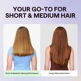 wavytalk styling hair to demonstrate frizz reduction and smooth finish
