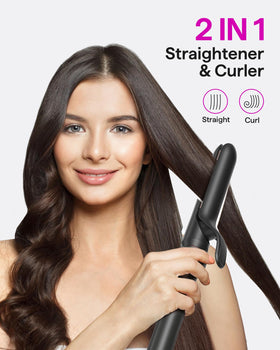 wavytalk straightener-curler plate detail showing 3D floating plates to prevent snagging