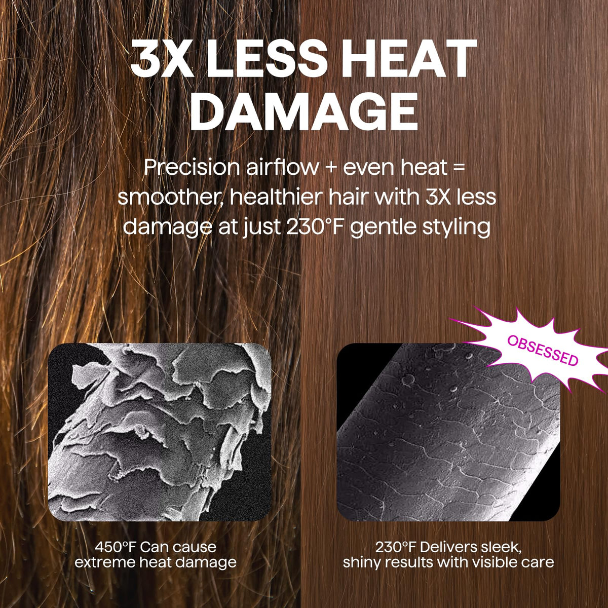 wavytalk styler in use creating a salon blowout and adding volume