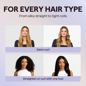 wavytalk straightening action producing smooth hair with fewer passes