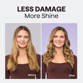 wavytalk tapered barrel closeup for varied curl sizes and natural look