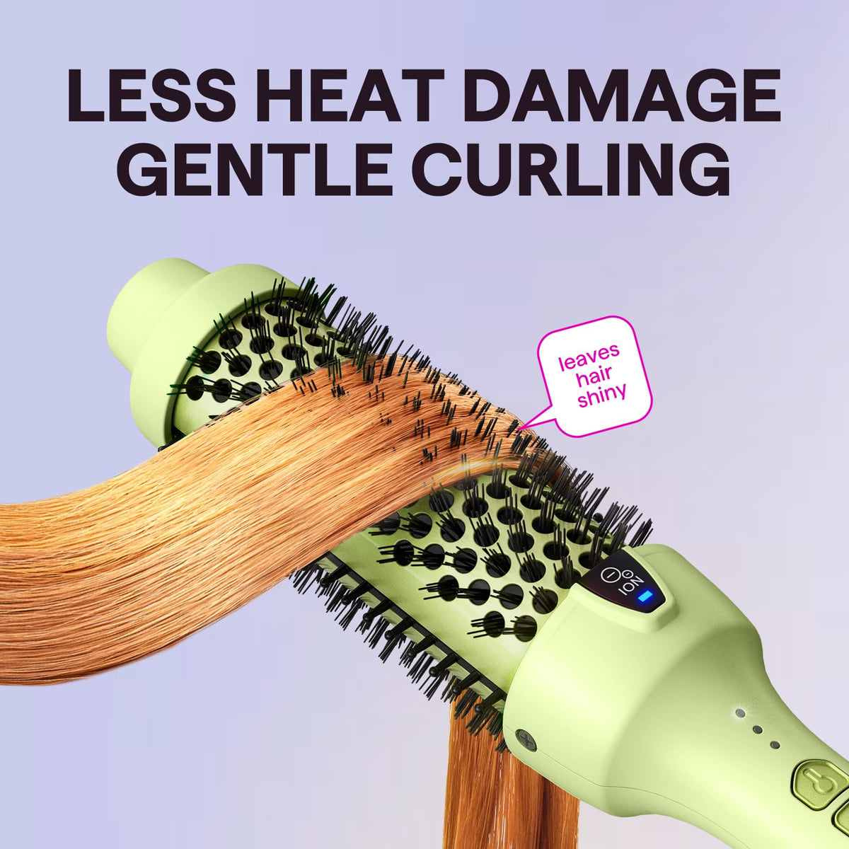wavytalk temperature control buttons visible for quick heat selection and customization