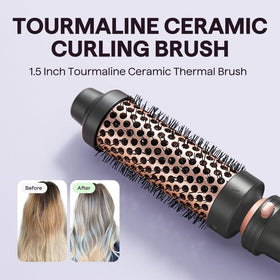 wavytalk thermal round brush detail showing smooth volume benefit
