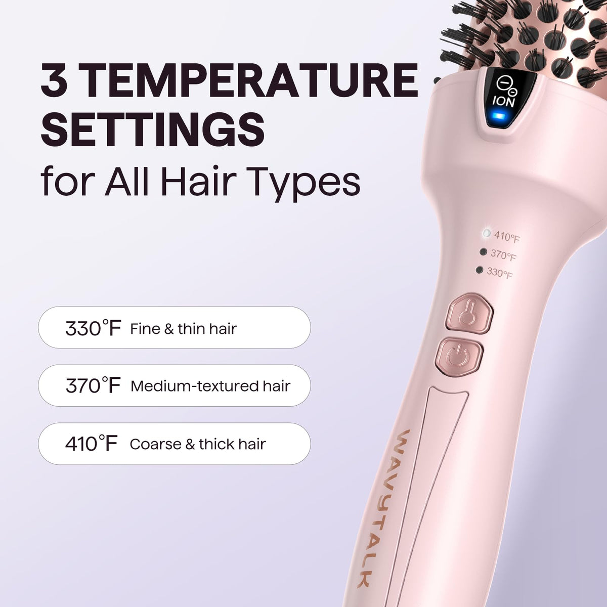 wavytalk with travel pouch and universal voltage label for convenient on-the-go styling
