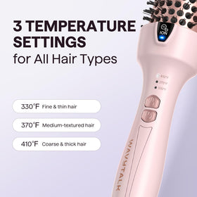 wavytalk with travel pouch and universal voltage label for convenient on-the-go styling