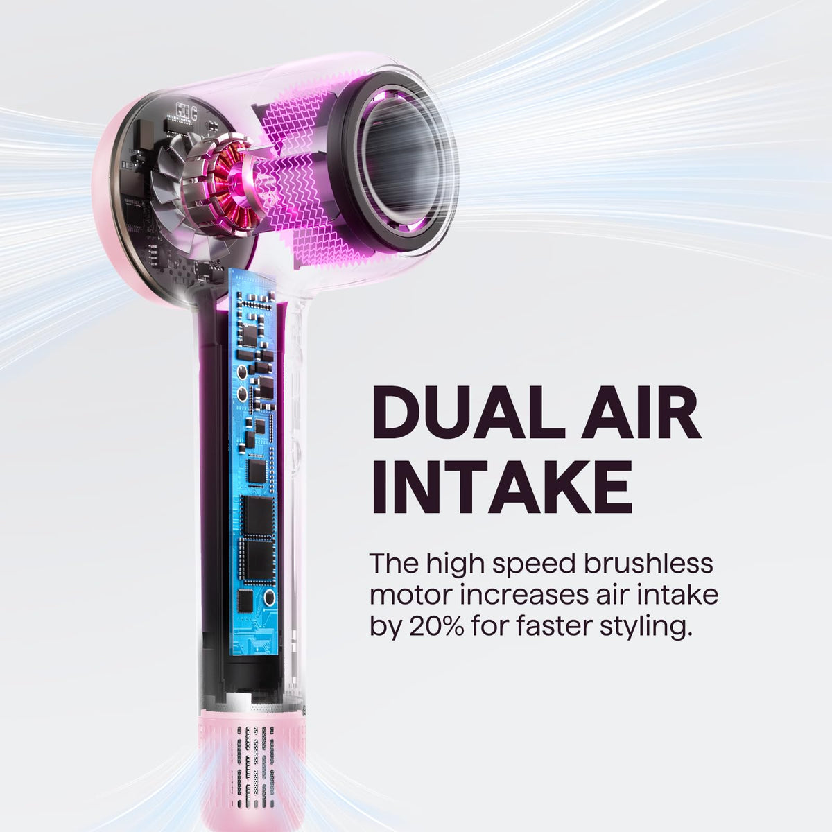 wavytalk concentrator nozzle detail delivering focused airflow for smooth, precise blowouts