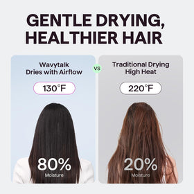 wavytalk diffuser shaping natural curls, enhancing curl definition and reducing frizz in use