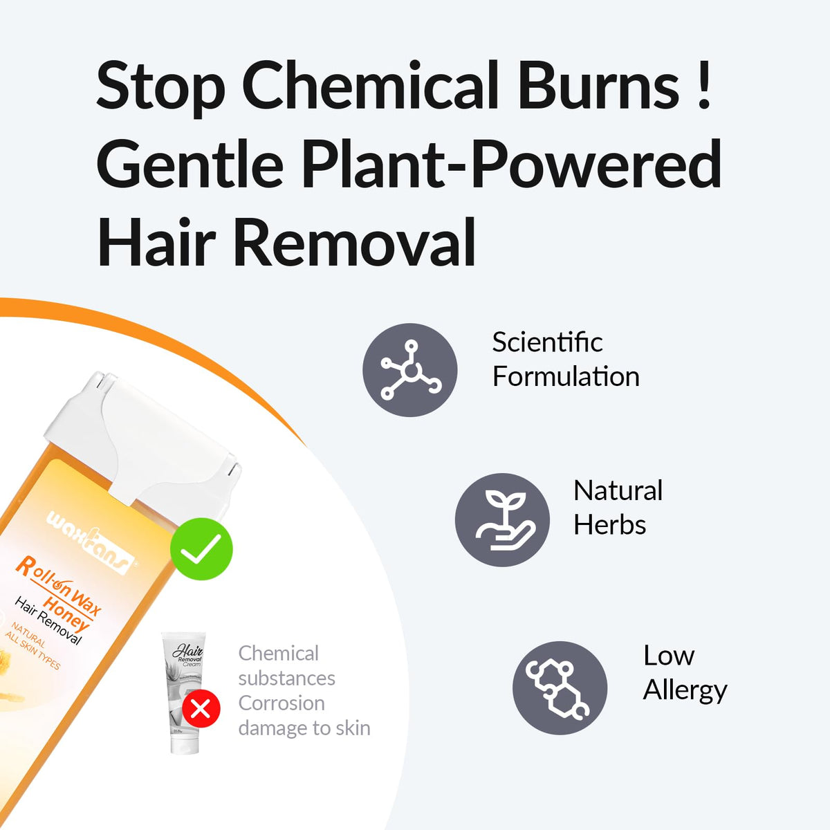 waxfans after-wax spray bottle to soothe skin and remove residue effectively