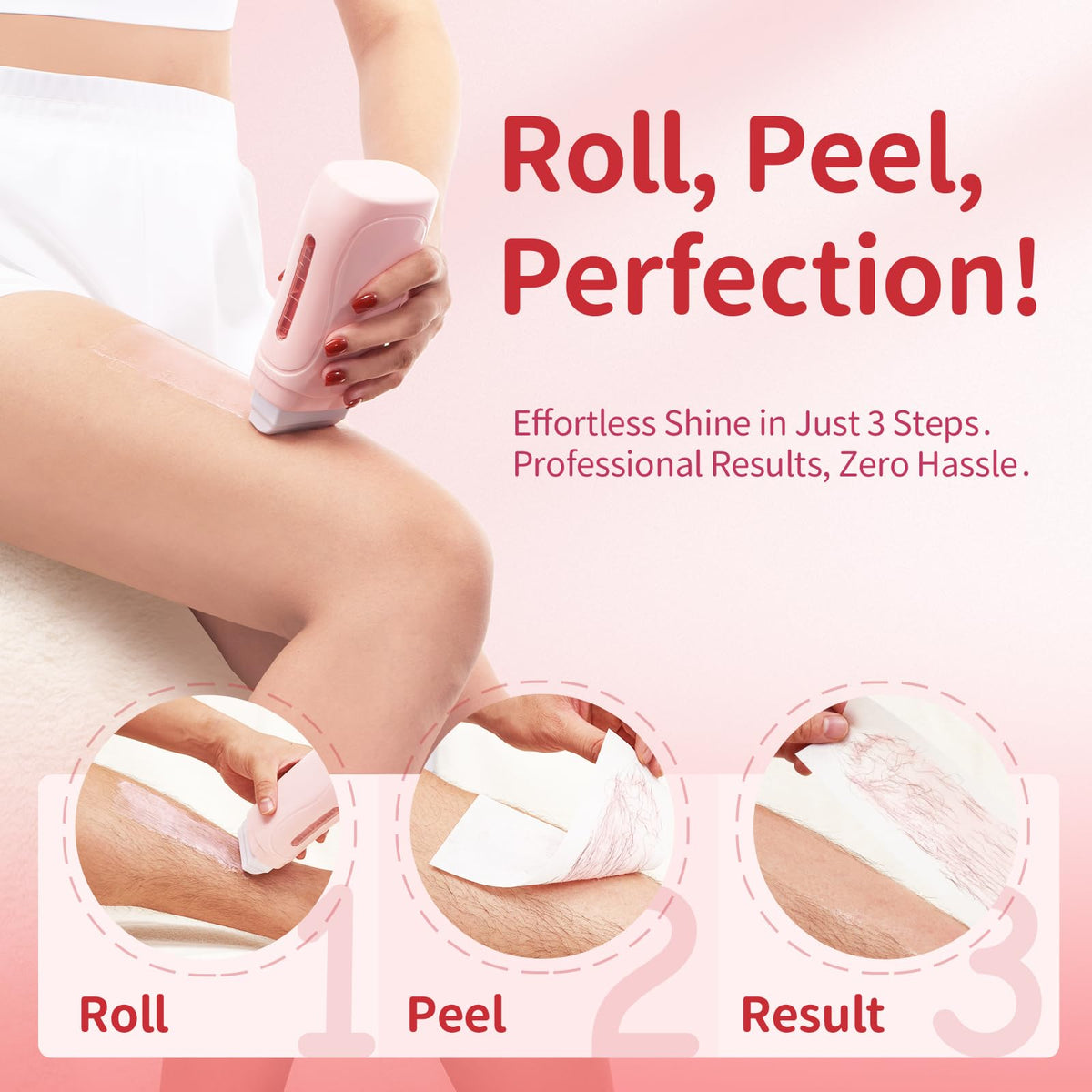 waxfans roller head close-up highlighting large roller for quick coverage
