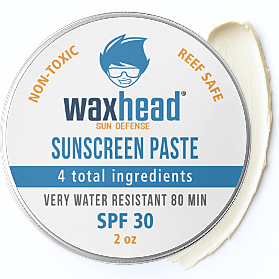 Waxhead front tin showing label and compact travel size for easy transport