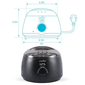waxkiss digital display and temperature knob for precise control