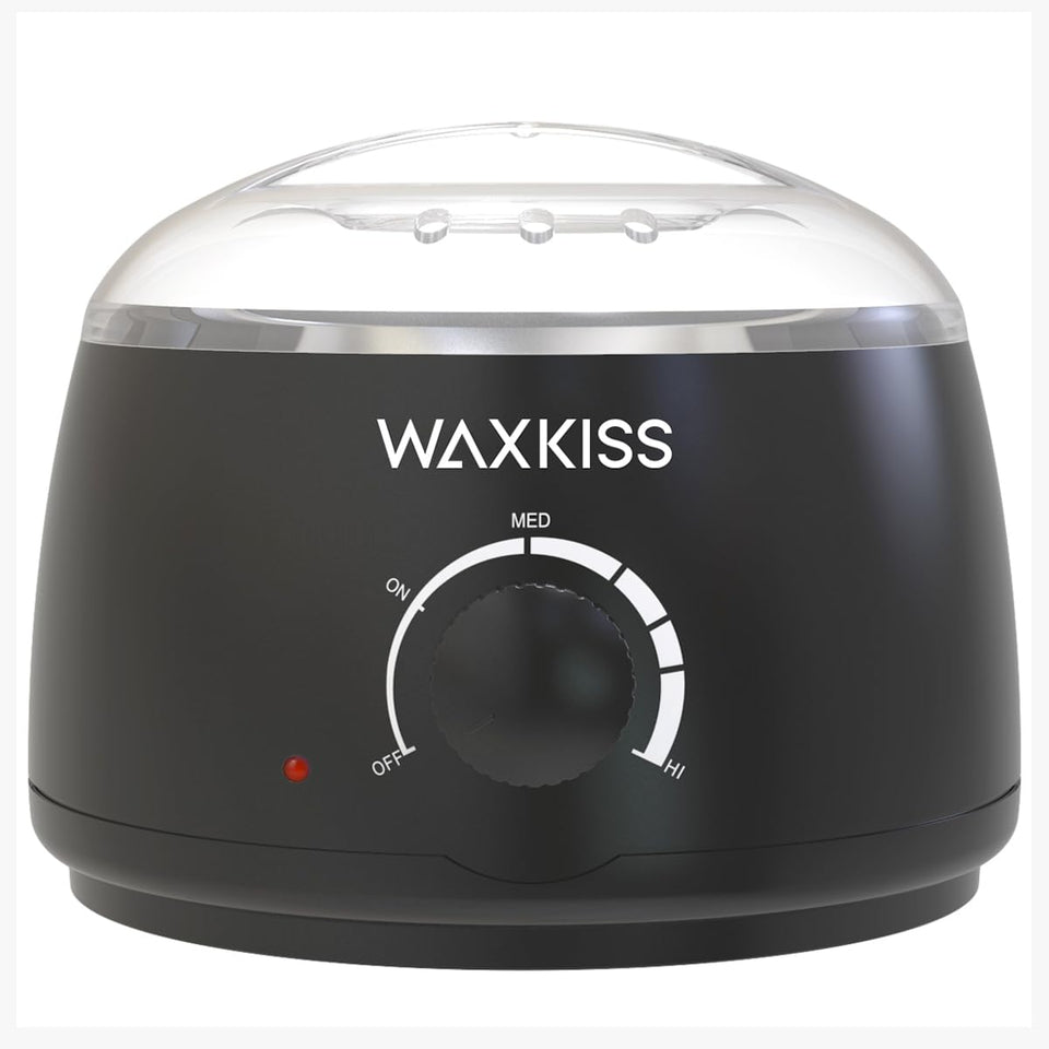waxkiss front view with lid showing compact design and clear monitoring benefit