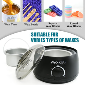 waxkiss wax melting jar inside visible through lid ensuring consistent wax texture