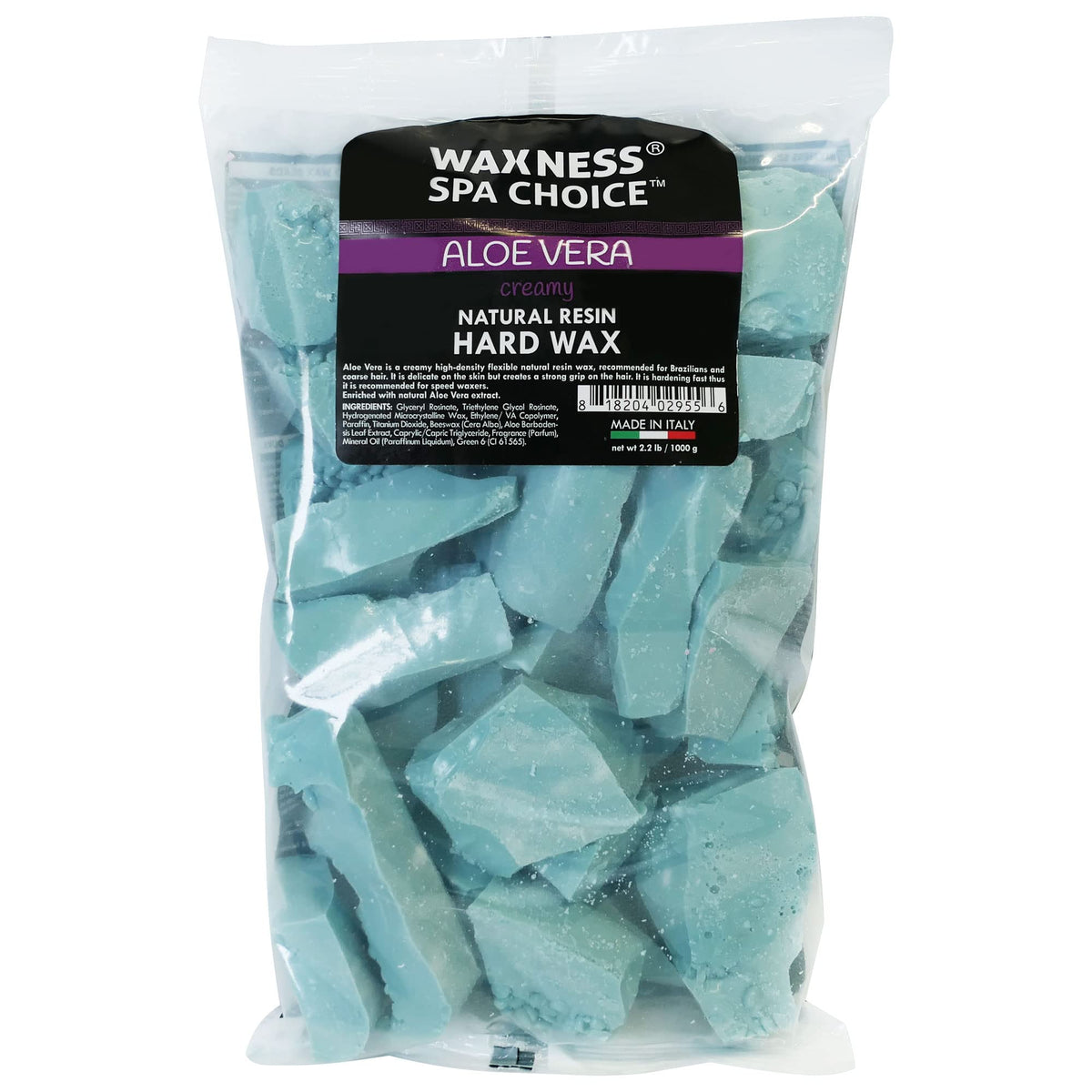 Close-up of Waxness beads texture highlighting creamy low-temperature formula