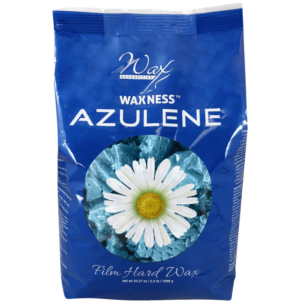 Close-up of Waxness azulene beads texture highlighting smooth melting and clean application benefit
