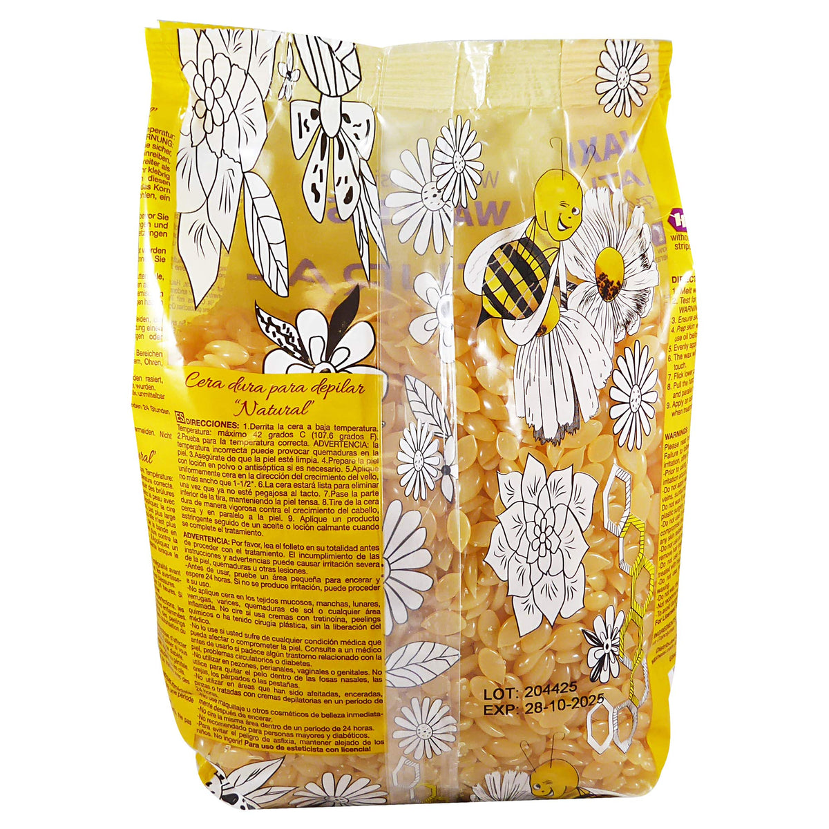 Waxness 1 kg container next to ruler, communicates size and salon-ready quantity