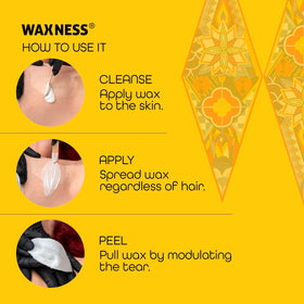 Technician applying Waxness to brows showing precision and visibility benefit