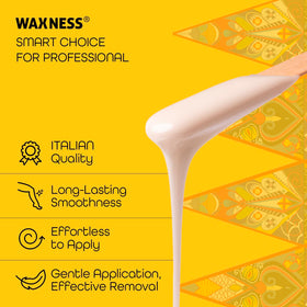 Close-up of Waxness pearl beads highlighting creamy meltability and consistency