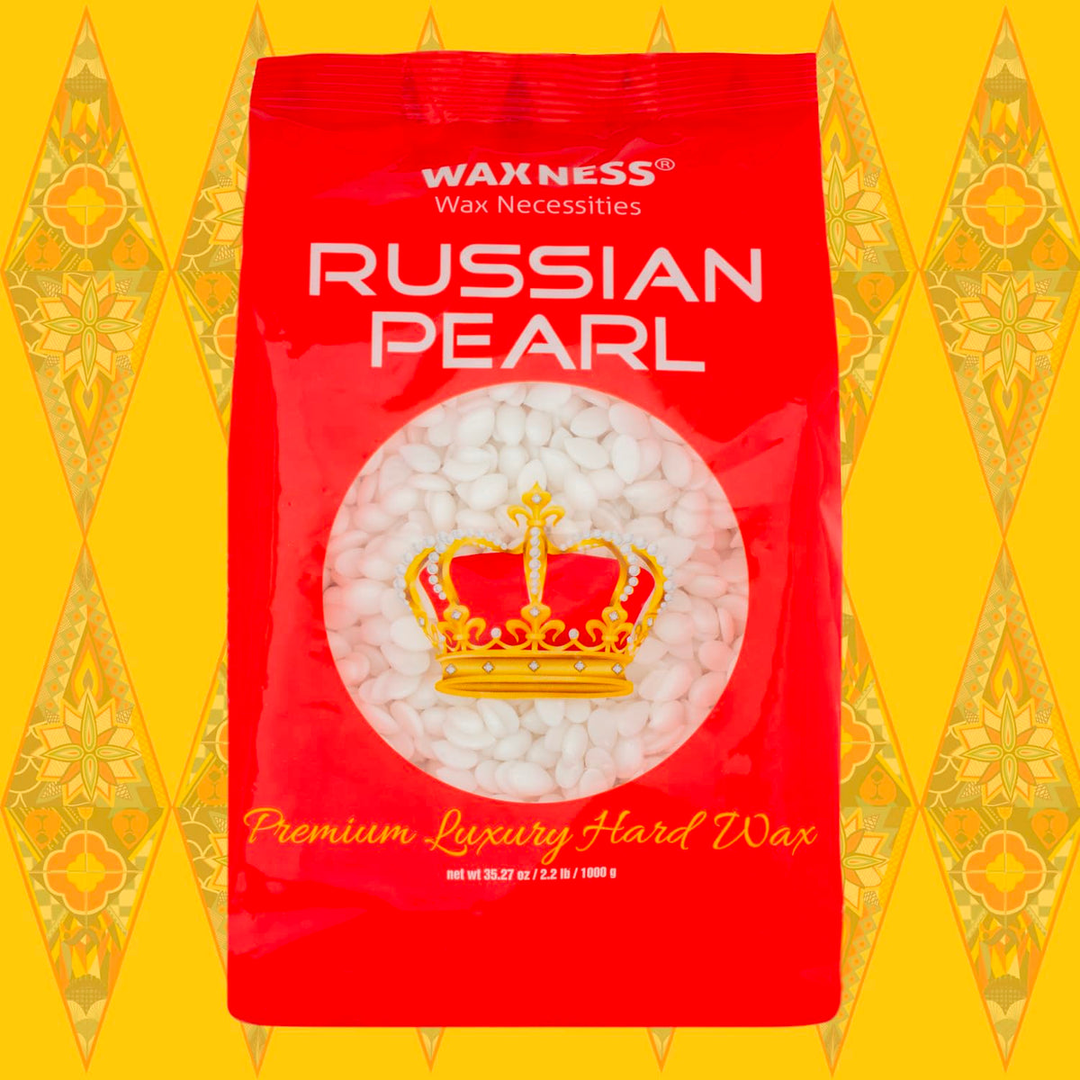 1 kg Waxness bag next to a hand showing true size and professional volume